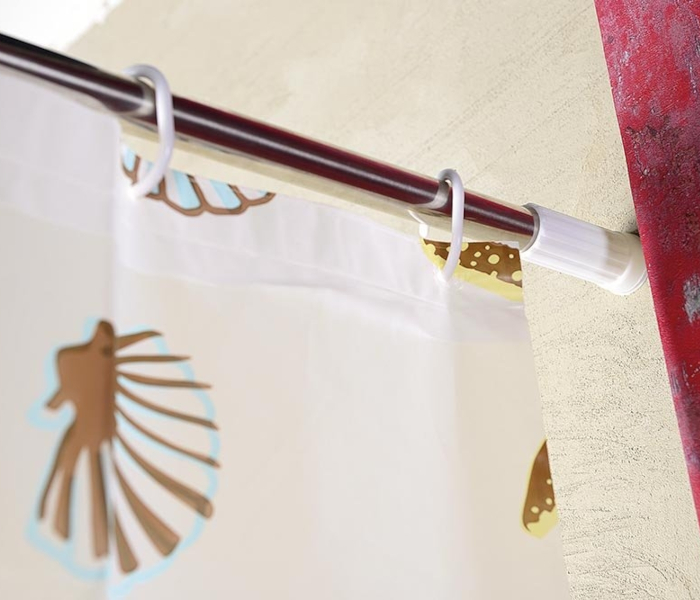 zuhanyfüggöny tartó rúd